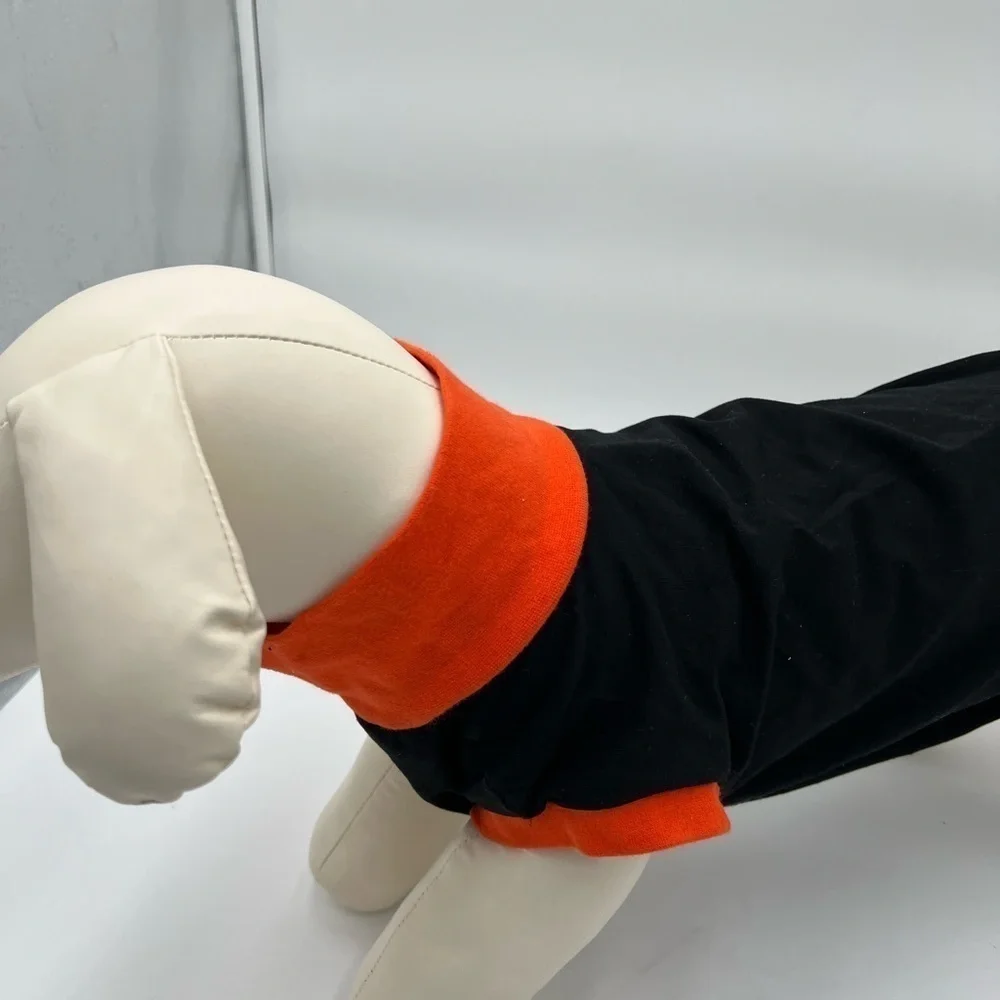 Dog Surgical Recovery Suit - Black with Orange Accents, Size M (NWOT)
